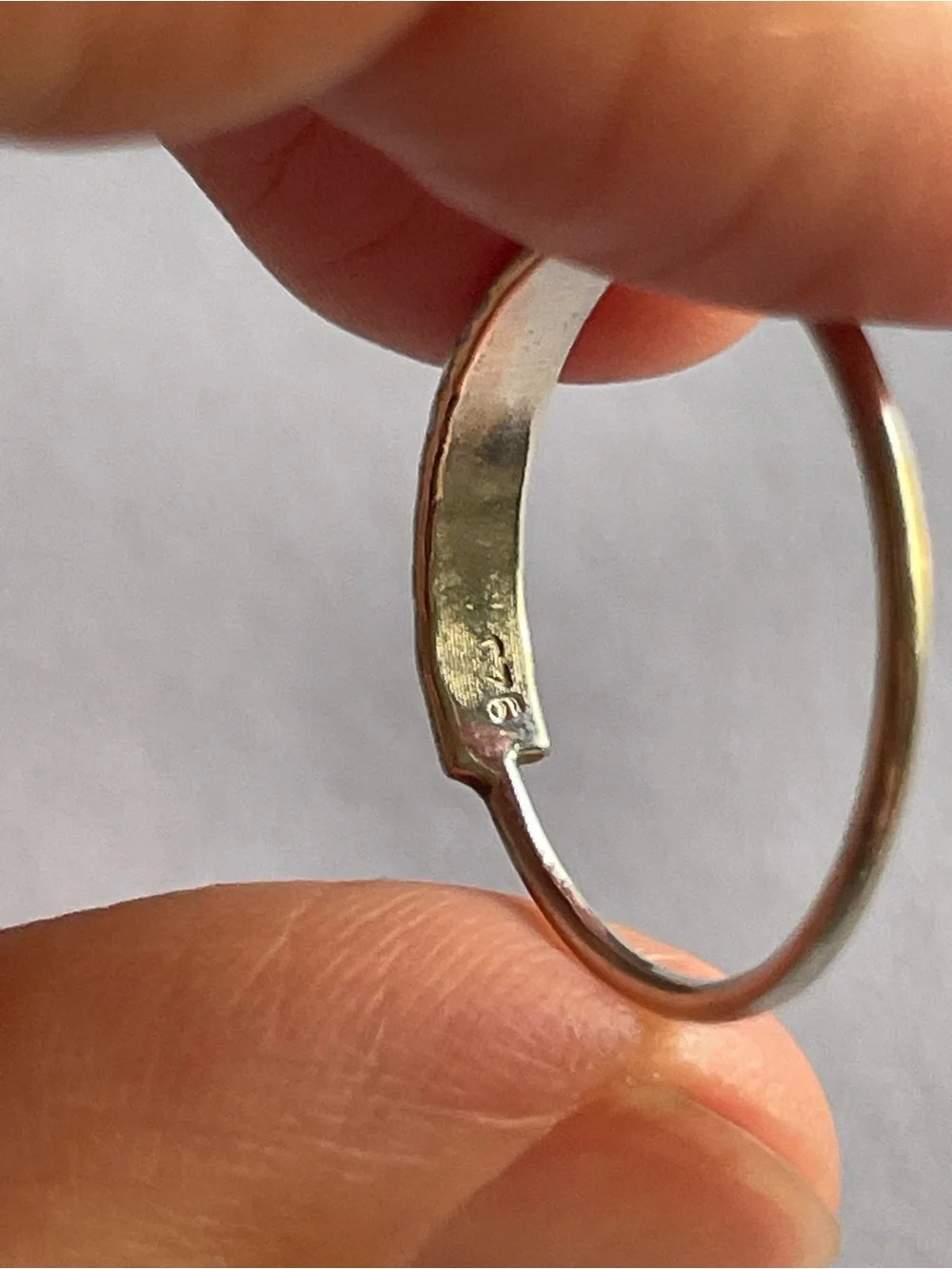 Personalized hand stamped 'michelle' 925 sterling Silver Name Ring